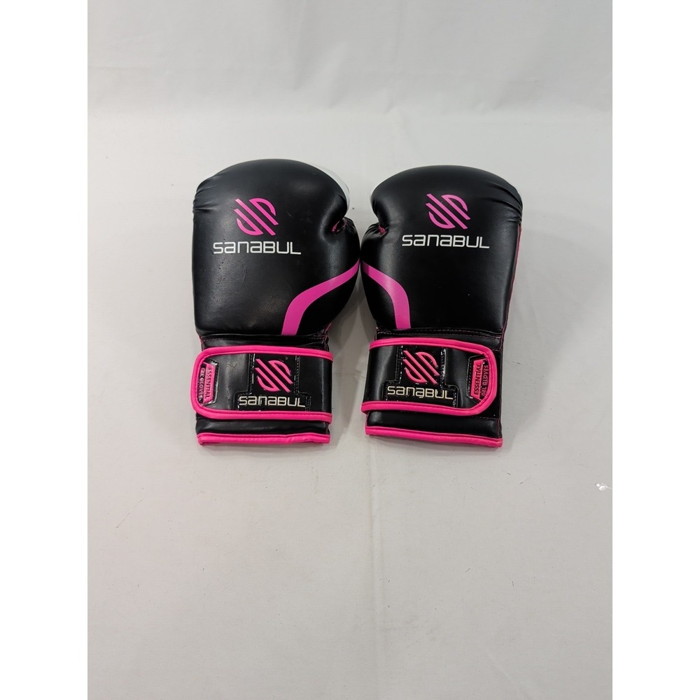 Sanabul  14 Oz Boxing Gloves - Pink Black Excellent